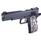 Страйкбольный пистолет WE COLT M1911А1, металл, белые накладки, WE-E001C